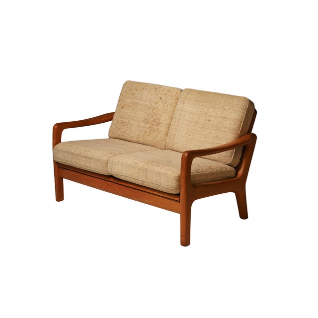 Danish Sofa in Teak Two-Seater by Juul Kristensen Vintage, 1950 For Sale - Image 9 of 9
