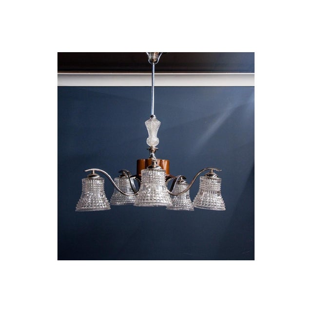 20th Century Pendant Lamp, Poland, 1950s For Sale - Image 9 of 9