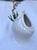 Taste Setter by Sigma Trompe-L’oeil White Ceramic Knotted Linen Satchel Vase by Sigma the Taste Setter For Sale - Image 4 of 9