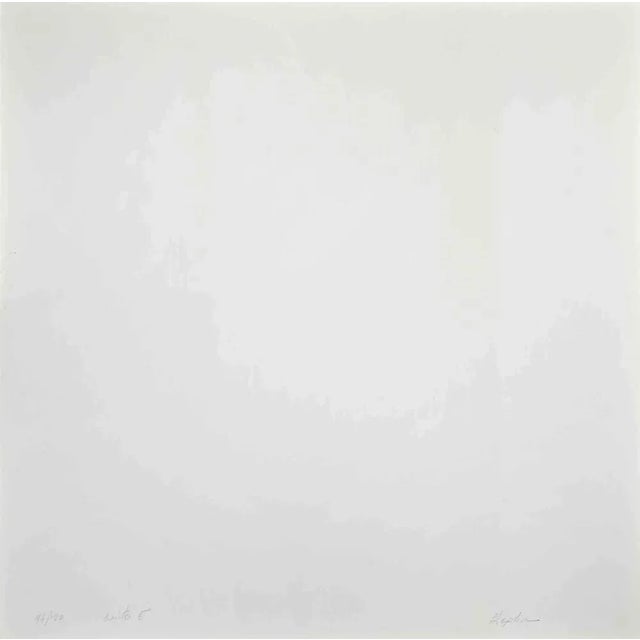 Green Cosmos - Orange is a lithograph realized by Eleni Zerva in 1971. Hand-signed and numbered on the back. Edition of...