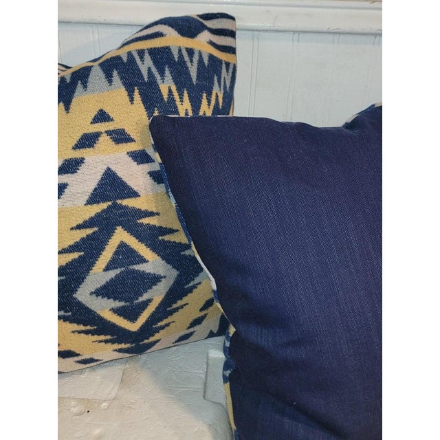 1930s Collection of Four Beacon Camp Blanket Pillows For Sale - Image 5 of 6
