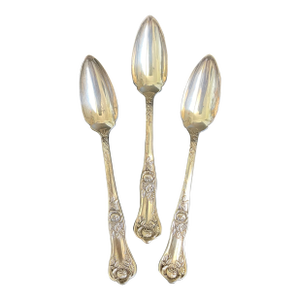 Lot of 3 Royal Plate Co Rosalie 1905 Silverplate Fruit Orange Spoons