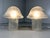 Vintage Glass Mushroom Table Lamps from Peill & Putzler, 1970s, Set of 2, in Flawless conditions. Designed 1970 to 1979...