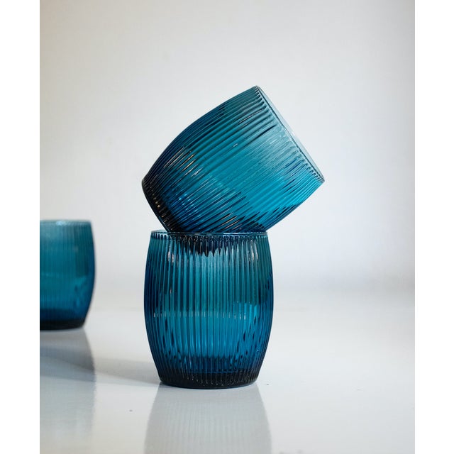 Italian Modern Drinking Glasses by La Vetreria for Ivv Florence, Set of 6 For Sale - Image 4 of 9