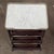 Pair Antique French Directoire Mahogany End Tables With Carrara Marble For Sale - Image 14 of 17