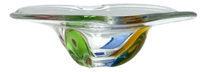 Art Glass Rhapsody Bowl attributed to Frantisek Zemek for Sklarna Mstisov, 1960s