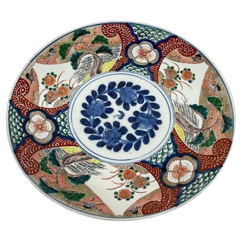 Japanese Imari Porcelain Plate, 19th Century For Sale - Image 9 of 9