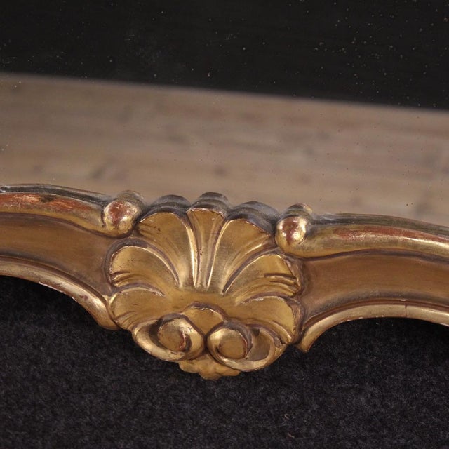 20th Century Italian Painted and Gilded Mirror, 1950s For Sale - Image 9 of 11