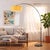 The Float Arc Lamp is a modern arc lamp with a black nickel steel frame, designed by Peter Morelli in 1960. Its sweeping,...