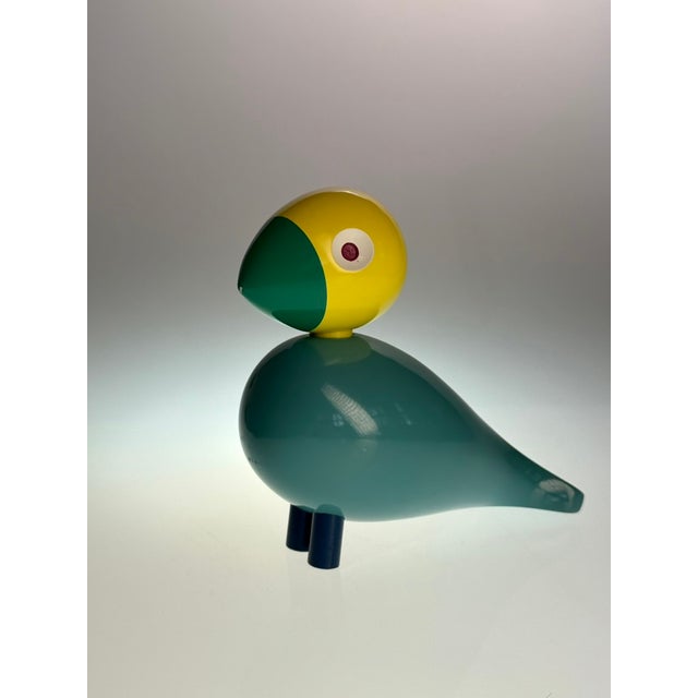 Wood Danish Songbird Figurine in Painted Wood by Kay Bojesen For Sale - Image 7 of 7
