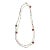 Chanel 1984 Long Sautoir Wrap Necklace With Red Gripoix Glass, Faux Pearls and Gold Links For Sale