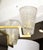 Mid 20th Century Sculptural Brass and Glass Six-Arm Hanging Light Fixture For Sale - Image 5 of 9