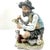 Lefton China Hand Painted #5085 is a bisque figurine of a older, bearded man painting pottery. A lovely provincial theme...