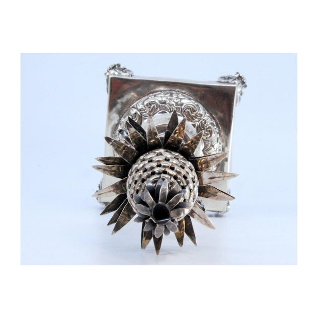 Metal Silver Toothpick Holder For Sale - Image 7 of 10