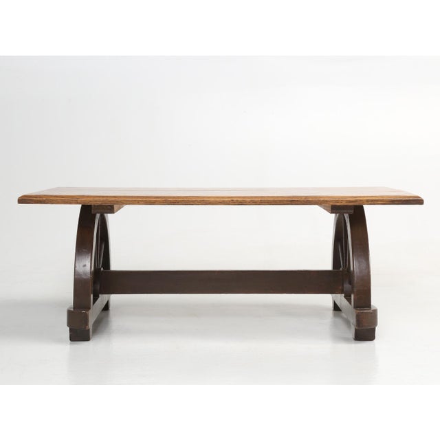 1950s American Western Ranch Oak Table Chairish