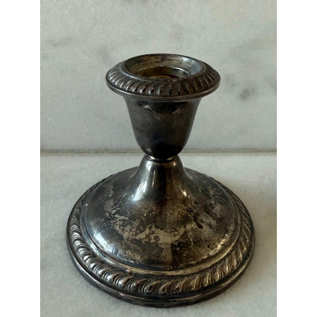 Vintage Alvin S160 sterling silver weighted candlestick holder. Stamped on the bottom. Alvin Mfg. Co. was founded in 1886...