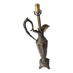 Vintage Heavy Metal Urn Shaped Lamp