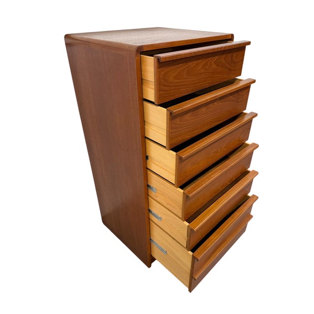 Vintage Danish Modern Teak Lingerie Chest For Sale In Philadelphia - Image 6 of 7