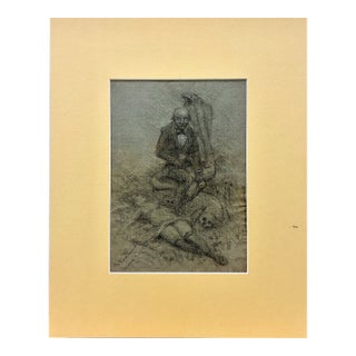 The Perils of Dissipation in a Drawing by Granville Redmond (1871-1935) For Sale