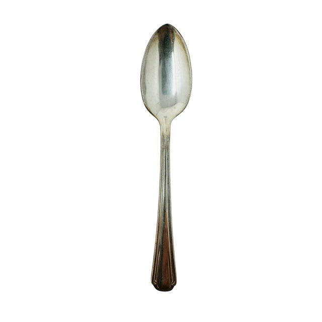 Vintage Victor S. Co. A1+ Silverplate Demitasse Spoons (X47) | 1920s 1930s Randolph Ins283 Pattern | Hotel Silver Coffee Spoons For Sale - Image 13 of 15