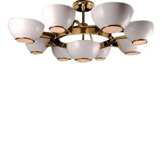 Centauri Chandelier in Gold Finish For Sale