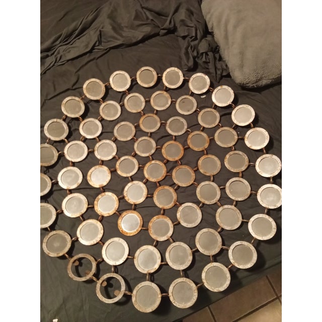 Modern Late 20 Century Vintage Sunburst Mirror For Sale - Image 3 of 4