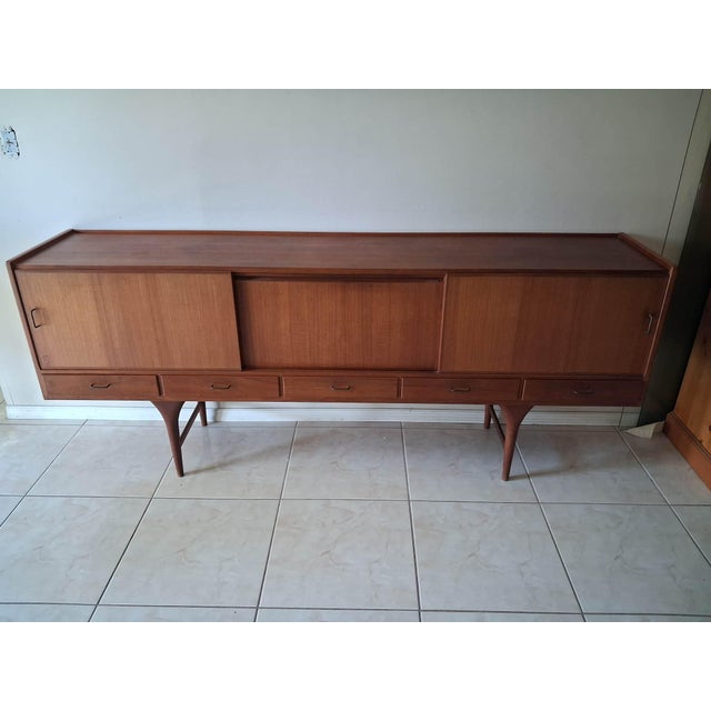 Brown Mid Century Scandinavian Svante Skogh Teak Credenza / Sideboard. For Sale - Image 8 of 13