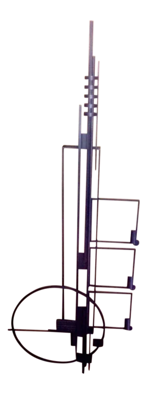 "Clinton" by Randall Henry by R. Henry, Inc. Wrought Iron Wall Sculpture
