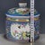 Chinese Blue Ground Famille Rose Porcelain Covered Jar With Bird & Floral Motif For Sale - Image 9 of 9