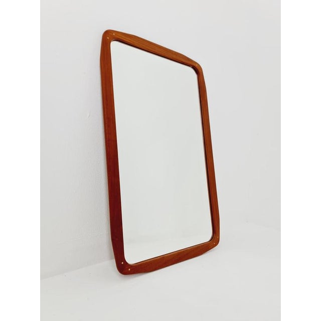 Large Vintage Danish Wall-Mounted Mirror, 1960s For Sale - Image 13 of 15