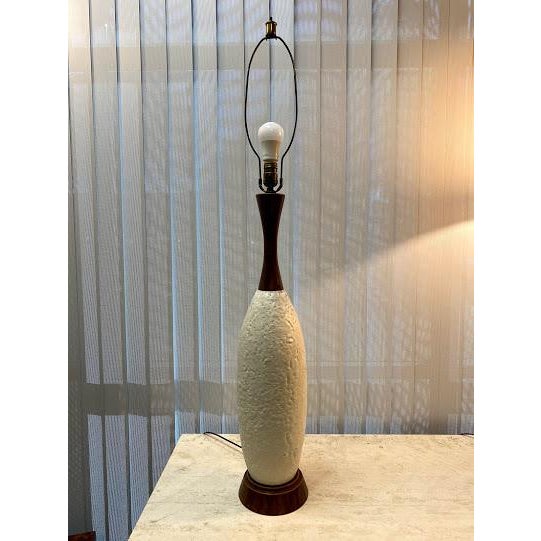 Danish Mid-Century Lamps with Original Shades - a Pair For Sale In San Diego - Image 6 of 13