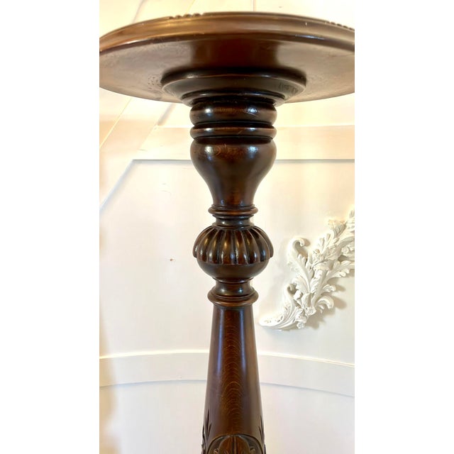 Antique Torchere in Carved Mahogany For Sale - Image 12 of 14