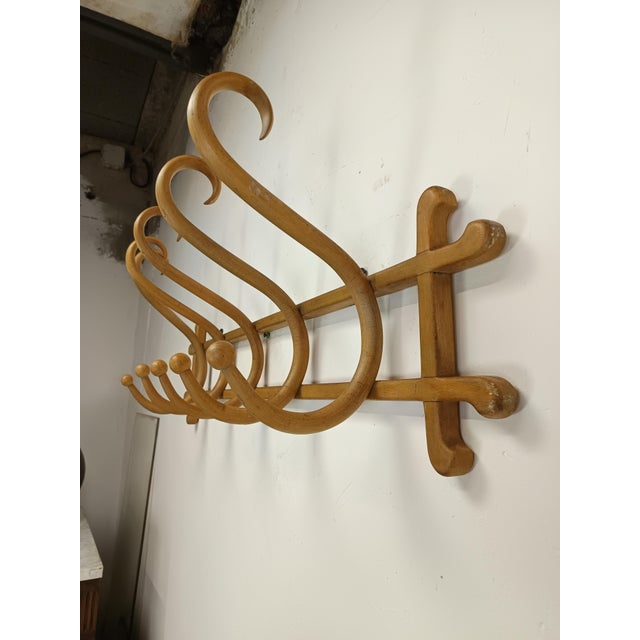Thonet Wall-Mounted Coat Rack by Thonet, 1890s For Sale - Image 4 of 15