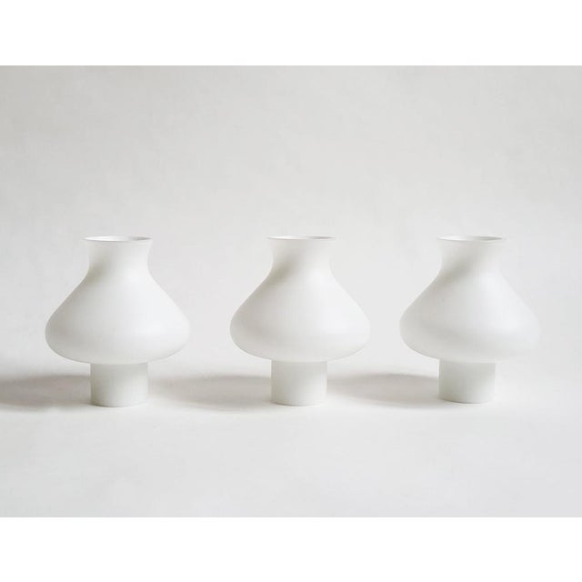 Mid-Century Swedish Pine Chandelier with Frosted Glass Shades by Aneta, 1970s For Sale - Image 12 of 14
