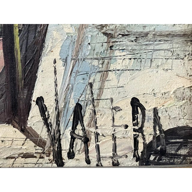 Impressionist Paris Cityscape Oil on Canvas Signed Valera For Sale - Image 4 of 5