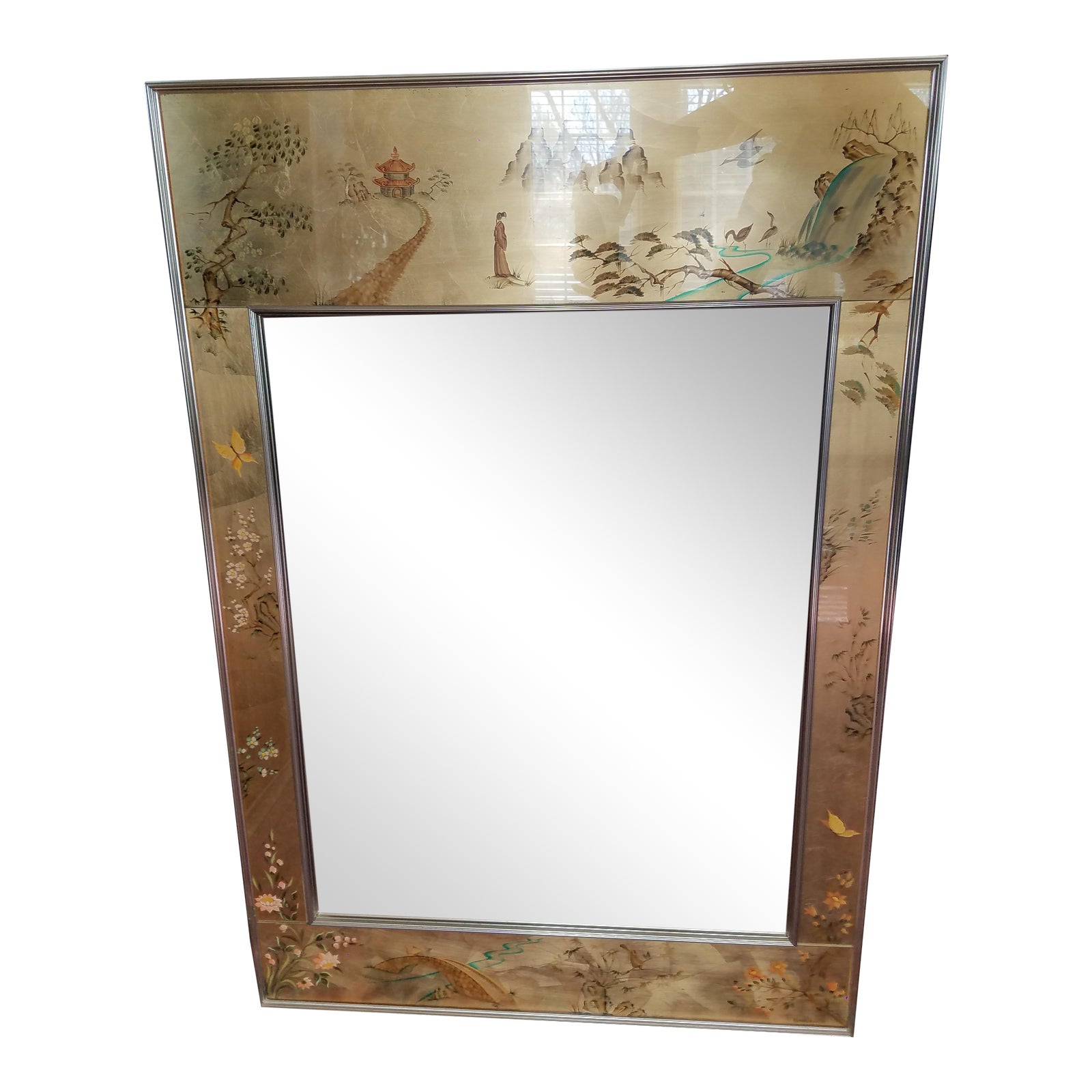 LaBarge Mirror Eglomise Mirror Chairish