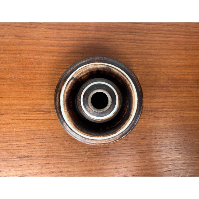 Mid-Century Modern Danish Studio Pottery Candleholder by Lise Eder for Lise Keramik, 1960s For Sale - Image 13 of 15