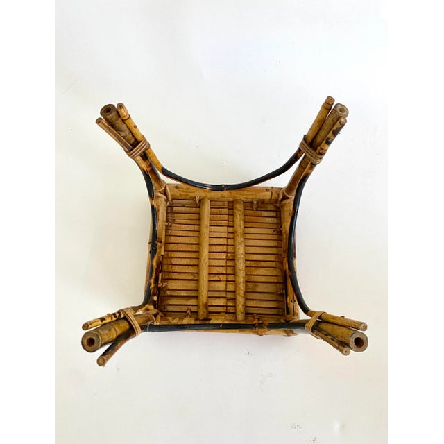 Wood Tortoiseshell Bamboo Plant Stand Riser For Sale - Image 7 of 9