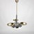 1940s Vintage Art Deco Chrome Pendant Light with Opaline Glass, 1930s For Sale - Image 5 of 6