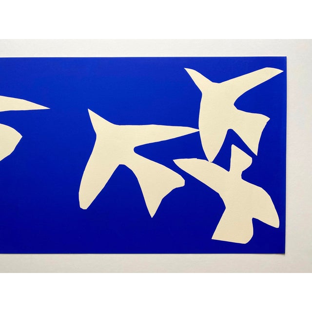Mid-Century Modern Henri Matisse Vintage 1997 Large Modernist Fine Art Silkscreen Print " Les Oiseaux " 1947 For Sale - Image 3 of 13