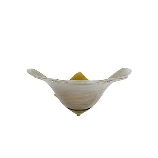Metal Shell Shaped Glass Wall Lights in the style of La Murrina, 1980s, Set of 2 For Sale - Image 7 of 13