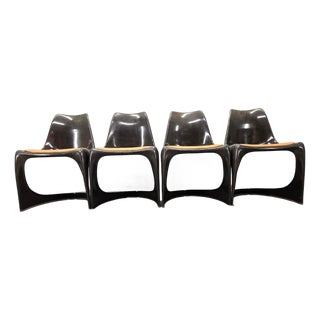 A-Line 290 Dining Chairs attributed to Steen Østergaard for Cado, Denmark, 1960s, Set of 4 For Sale