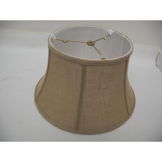 Vintage Baskeweave Ceramic Lamp by Edward Zajac With Fabric Shade For Sale - Image 15 of 15
