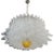 Large Murano Glass Chandelier, 100 Clear Felci Glasses For Sale