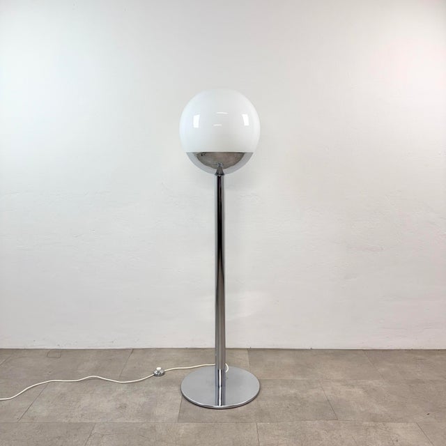 Chrome Floor Lamp, Italy, 1970s For Sale - Image 9 of 9