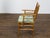 Set of Four Midcentury English Faux Bamboo Armchairs with Thin Cushions For Sale In Atlanta - Image 6 of 12