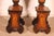 An elegant pair of 19th-century Sorrento walnut and marquetry step stools. A very beautiful set featuring wood that has...
