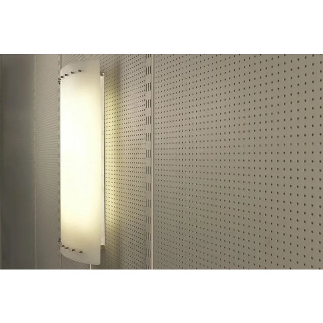 Large Factory Wall Lamp in Acrylic Glass, Germany, 1950s For Sale - Image 4 of 11