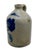 Nice Small 1 Gallon Size Antique American New York Stoneware Jug With Big Deep Blue Flower Decoration - Circa Mid 1800s For Sale - Image 4 of 18