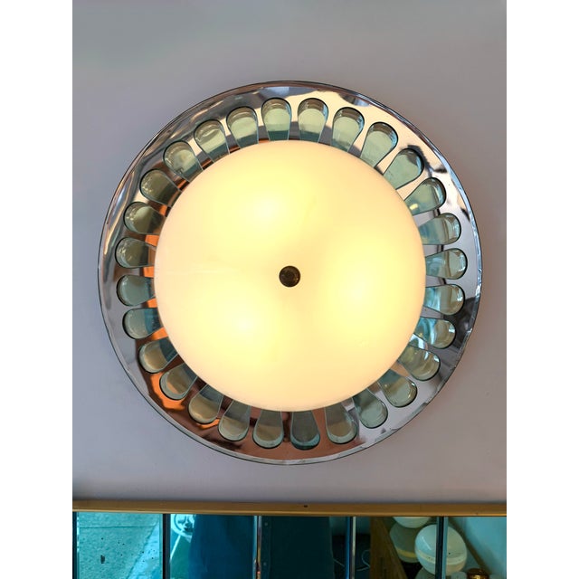 Sconce Mirror and Glass by Fontana Arte. Italy, 1950s For Sale - Image 14 of 14
